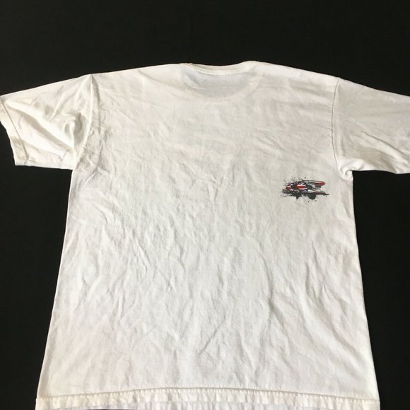 #87 O'Neill Co Short Sleeve White T-Shirt Men's L Crew-Neck Standard Fit Cotton - Picture 7 of 7